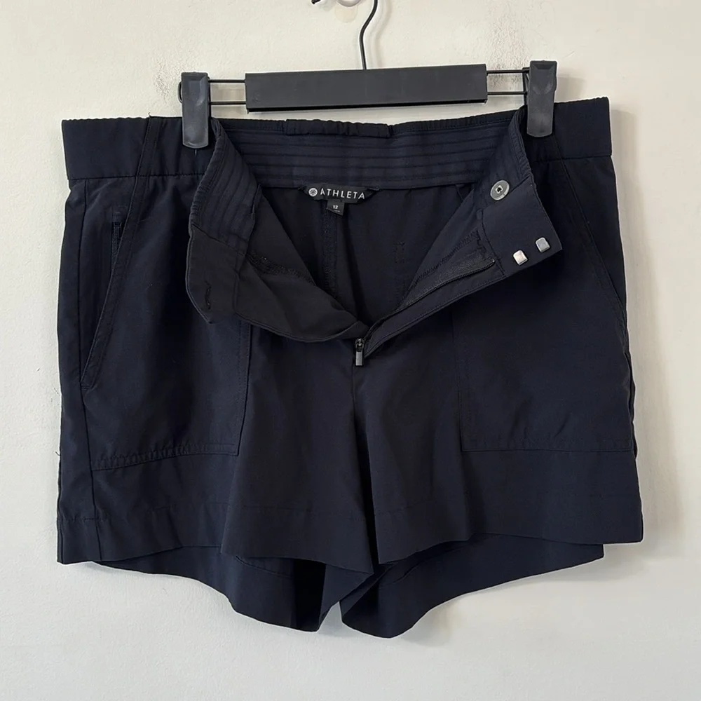 Athleta Tribeca Utility Short Black Size 12 - Picture 4 of 7